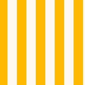2 Inch Awning Stripe in Lemon Yellow and White