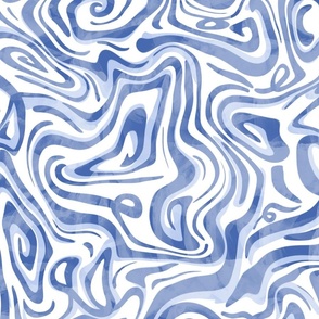 Blue Swirls Abstract wallpaper scale