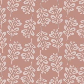 Leaves (Peachy Pink) Medium