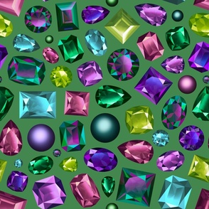 Crystal Healing Gemstones in Green