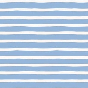 Summer Stripes - 4th of July - Painted - Light Blue