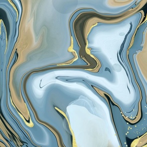 Blue and beige Marble