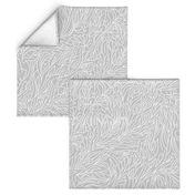 abtract leaves, multiderectional line art silver grey / off white on light grey