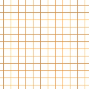 (M) Minimal abstract grid orange and white