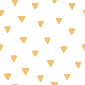 Sunny Cheesy Delight: Kid's Nursery Yellow Triangle Pattern