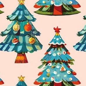 Retro Christmas Trees