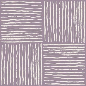 Easter basket weave hazy lilac purple grey checkers checks