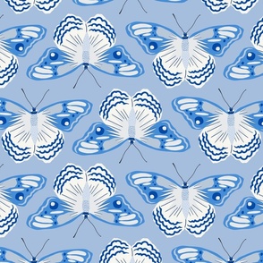 Lucinda Butterfly  | Blue and White