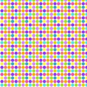 colorful dots (small)|| retro  rainbow disco dance floor