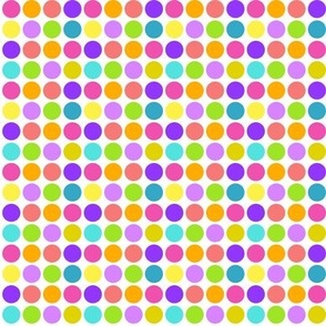 colorful dots (medium)|| retro  rainbow disco dance floor