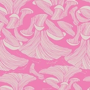 MEDIUM: Under the Oyster Mushroom| Bold Pink