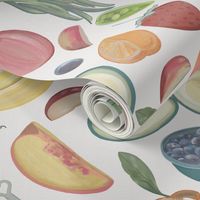 Fresh Food, Baby, Kitchen, Cream, Large Print, JG_Anchor_Designs_ JG Anchor Designs