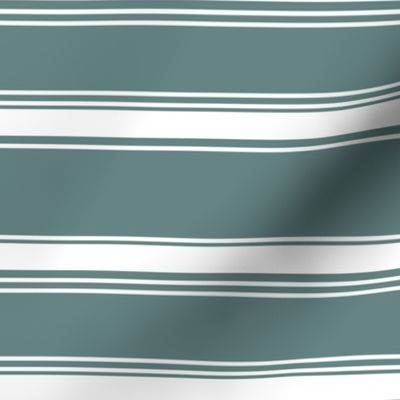 (Large) Coastal Stripes Green