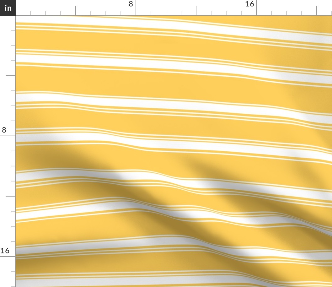 (Large) Coastal Stripes Yellow