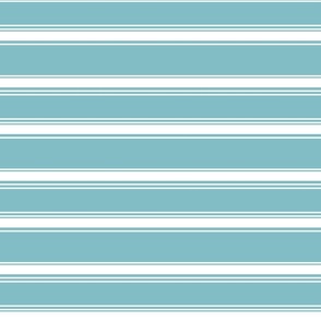 (Large) Coastal Stripes Turquoise