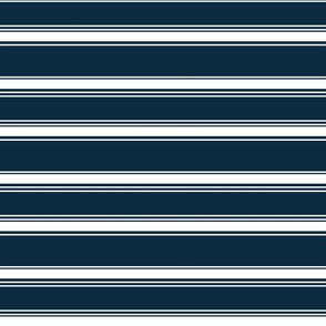 (Large) Coastal Stripes Navy Blue