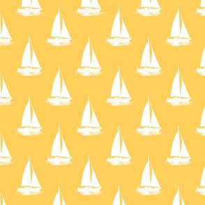 (Large) Sailboats Yellow