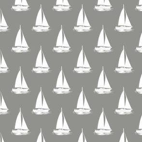 (Large) Sailboats Grey