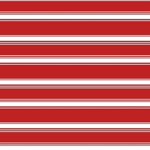 (Large) Coastal Stripes Red