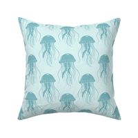(Large) Jelly Fish Teal