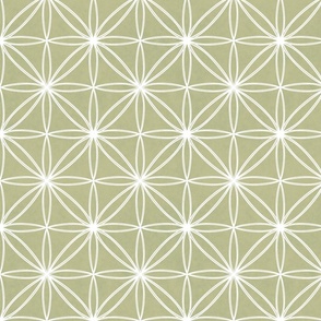 Starburst Geometric- Chartreuse