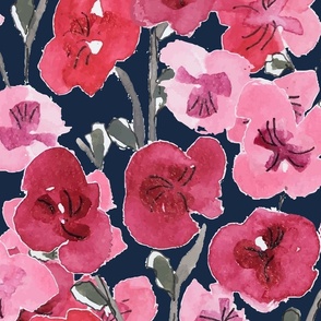 Deliciously Abundant Watercolour Floral - Luxe.