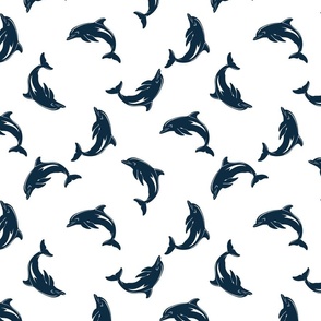 (large) Dolphins Navy