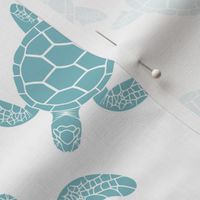 (large) Sea Turtles Turquoise
