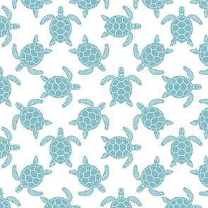 (large) Sea Turtles Turquoise