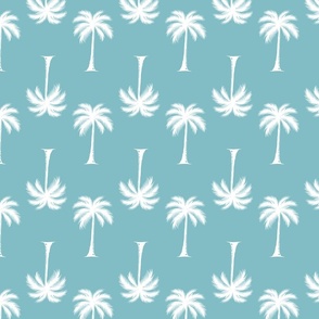 Palm Trees Turquoise, Large Scale