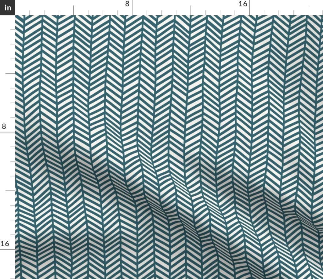 chevron - dark teal