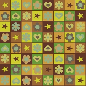 Hearts n flowers patchwork BG