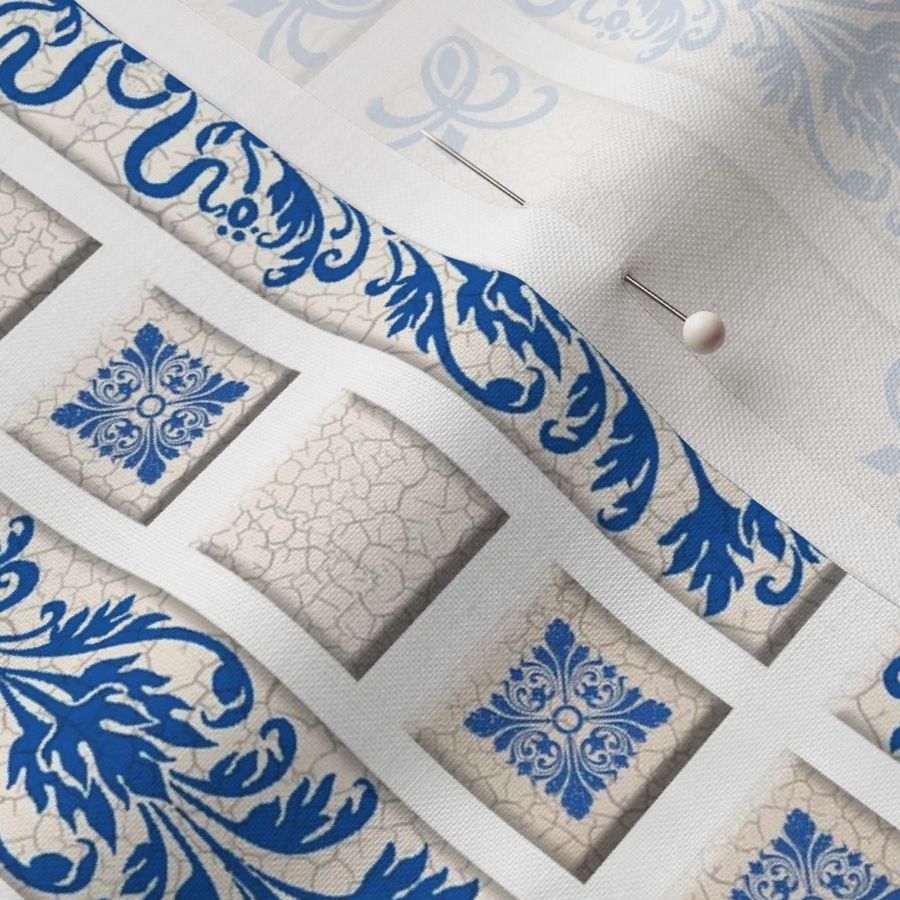 MOSAIC STRIPE - DELFT TILE COLLECTION (WHITE GROUT)