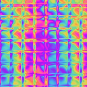 Thermal Infrared Glass Refraction in Trippy Psychedelic Rainbow (Medium Scale)