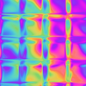 Thermal Infrared Glass Refraction in Trippy Psychedelic Rainbow (Large Scale)