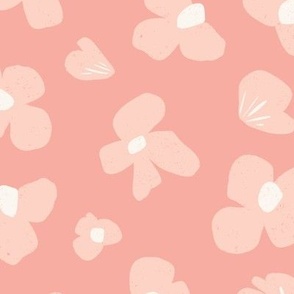 Sweet Fleur_ flower _floral in _peach and cream