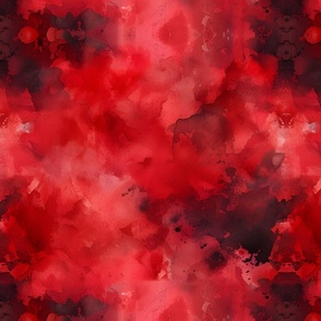 Red & Black Abstract Watercolor
