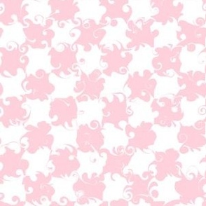 Small Stylish Checkerboard Millennial Pink and White