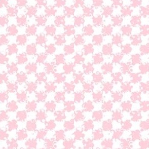 Mini Stylish Checkerboard Millennial Pink and White