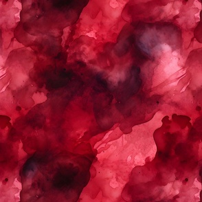 Red Abstract Watercolor