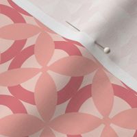 Floral Foulard in Shades of Pink- Mid Century Modern