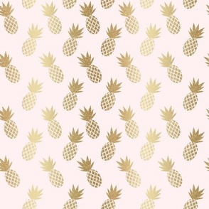 Pink & Gold Pineapples Pattern