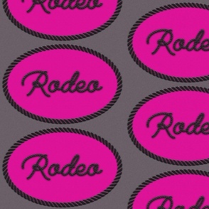 single pink rodeo patch