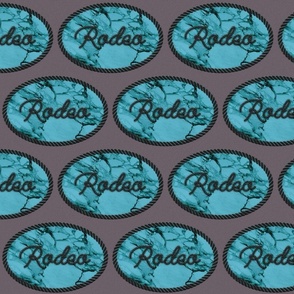 single turquoise slab rodeo patch