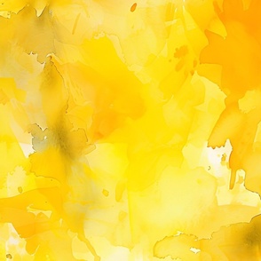 Yellow Abstract Watercolor