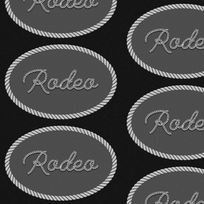 charcoal grays rodeo patch