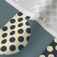 Polka Dotted Scallops in Bayeux Palette Blue