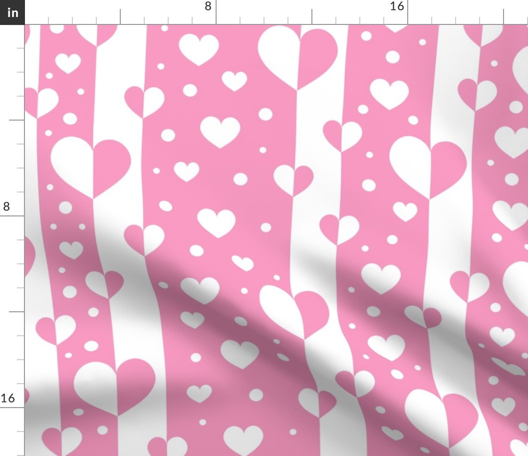 Pink Hearts Stripes
