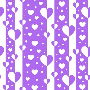 Purple Hearts Stripes 