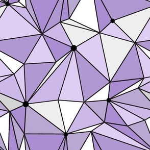 Bigger Scale Purple Galactic Wall Geometric Triangles